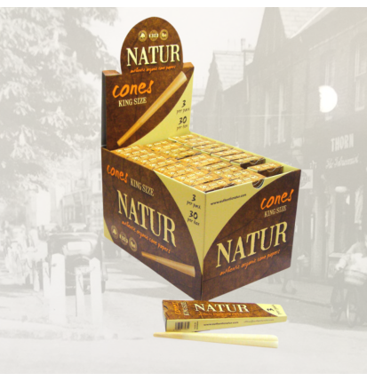 Natur Organic King Size Cones - Box of 30