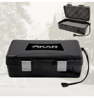 Xikar 210XI Travel Humidor Case 10 Cigar Capacity - Black